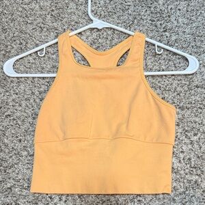 Free People Movement Vibrant Orange Racerback Crop Top